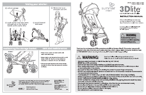 Manual Summer 21840A 3D Lite Stroller