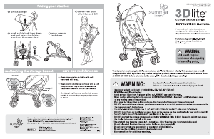 Handleiding Summer 21990A 3D Lite Kinderwagen