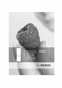 Manual Bosch KGV36A72 Frigorífico combinado
