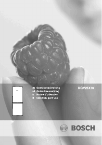 Bedienungsanleitung Bosch KGV26X10 Kühl-gefrierkombination
