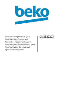 Bruksanvisning BEKO CN 232220 X Kyl-frys