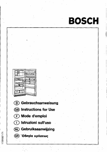 Bruksanvisning Bosch KSU3702GR Kyl-frys