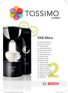 Használati útmutató Bosch TAS5543EE Tassimo Charmy Kávéautomata