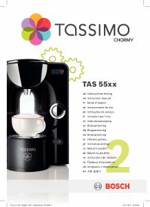 Návod Bosch TAS5543EE Tassimo Charmy Kávovar