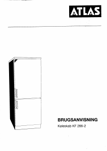 Brugsanvisning Atlas KF 266-2 Køle-fryseskab