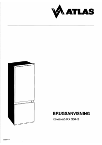 Brugsanvisning Atlas KX 304-3 Køle-fryseskab