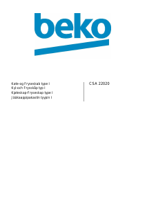 Bruksanvisning BEKO CSA 22020 Kyl-frys