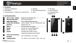 Bedienungsanleitung Prestigio MultiPhone 4505 DUO Handy
