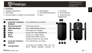 Bedienungsanleitung Prestigio MultiPhone 4055 DUO Handy
