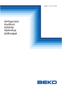 Käyttöohje BEKO GNE 114612 W Jääkaappipakastin