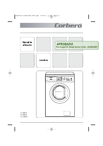 Manual de uso Corberó LC 1095E Lavadora