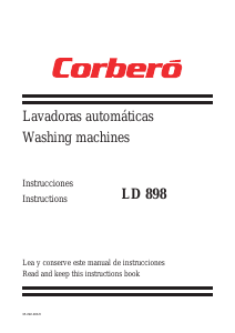 Manual de uso Corberó LD 898 Lavadora