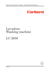 Manual Corberó LC 2850 Washing Machine