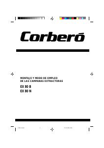 Manual de uso Corberó EX80N/1 Campana extractora