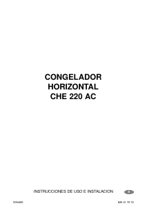 Manual de uso Corberó CHE 220 AC Congelador