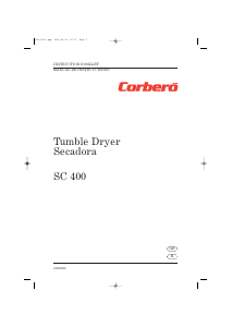 Handleiding Corberó SC400 Wasdroger