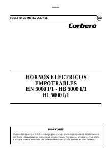 Manual de uso Corberó HB5000I/1 Horno