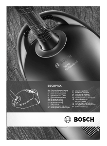 Kullanım kılavuzu Bosch BSG8PRO1GB Elektrikli süpürge