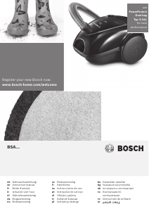 Bruksanvisning Bosch BSA3125RU Støvsuger