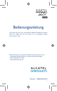 Bedienungsanleitung Alcatel 6043D One Touch Idol X+ Handy