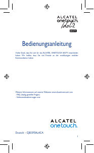Bedienungsanleitung Alcatel 6037Y One Touch Idol 2 Handy