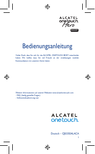 Bedienungsanleitung Alcatel 8030Y One Touch Hero Handy