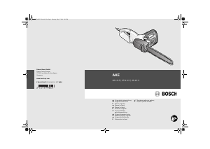 Manuale Bosch AKE 35-19 S Motosega