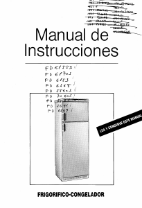 Manual de uso Corberó FD6168 Frigorífico combinado