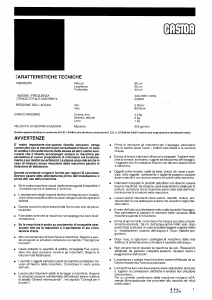 Manuale Castor CC 645 Lavatrice