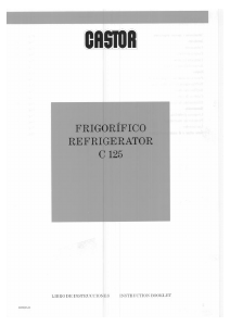 Manual de uso Castor C 125 Refrigerador
