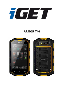 Manual iGet Armor T40 Telefon mobil