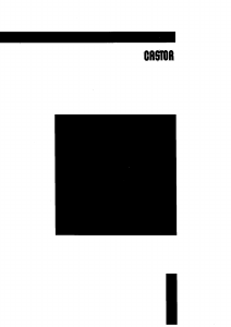 Manuale Castor CS 245 Lavastoviglie