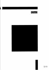 Manuale Castor CS 360 Lavastoviglie