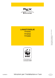 Manuale Electrolux-Rex TP08BE Lavastoviglie