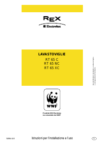 Manuale Electrolux-Rex RT65C Lavastoviglie