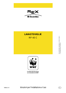 Manuale Electrolux-Rex RP40C Lavastoviglie