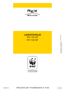 Manuale Electrolux-Rex RTI740NP Lavastoviglie