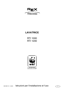 Manuale Electrolux-Rex RTI1200 Lavatrice