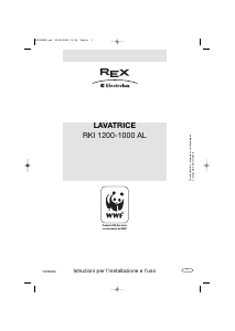Manuale Electrolux-Rex RKI1200AL Lavatrice