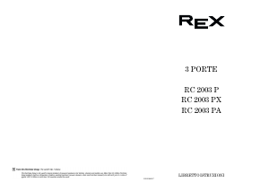 Manuale Electrolux-Rex RC2003PX Frigorifero-congelatore