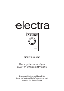 Manual Electra EAW100W Washing Machine