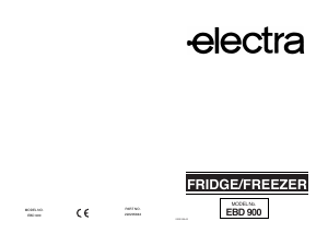 Handleiding Electra EBD900 Koel-vries combinatie