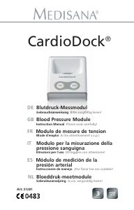 Manual Medisana CardioDock Blood Pressure Monitor