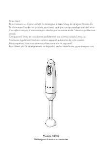 Mode d’emploi Smeg HBF02BLUS Mixeur plongeant