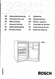 Mode d’emploi Bosch KTG1401EU Réfrigérateur