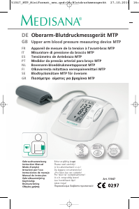 Bedienungsanleitung Medisana MTP Blutdruckmessgerät