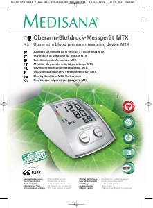 Bruksanvisning Medisana MTX Blodtrycksmätare