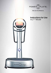 Bruksanvisning Power Plate my7 Vibrationsplatte