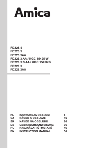 Návod Amica FD226.3AA Chladnička s mrazničkou