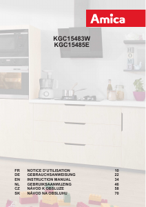 Mode d’emploi Amica KGC 15485 E Réfrigérateur combiné
